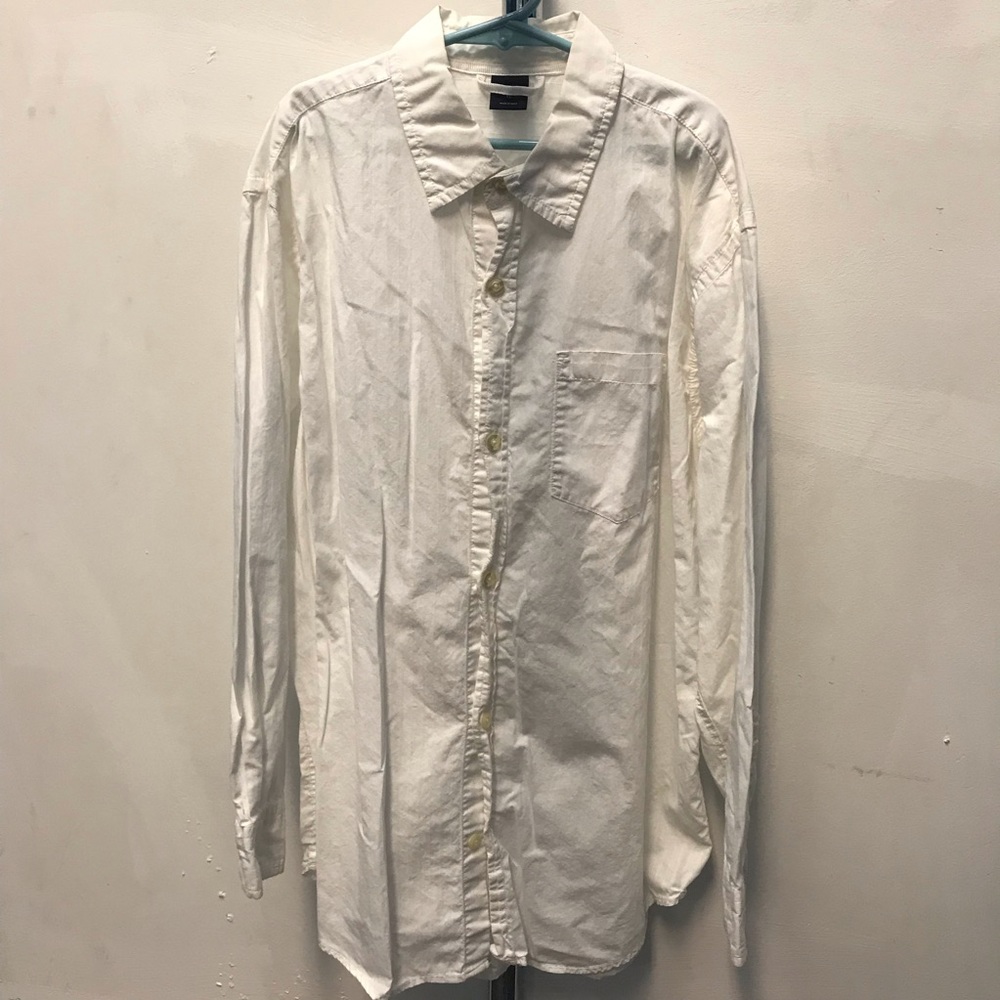 GAP Lightweight White Cotton Shirt - Size XL/12